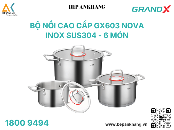 Bộ nồi cao cấp GX603 NOVA